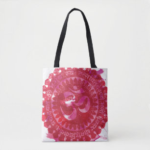 Tote Bag Hindu OM vintage partout sur Fourre-tout imprimé
