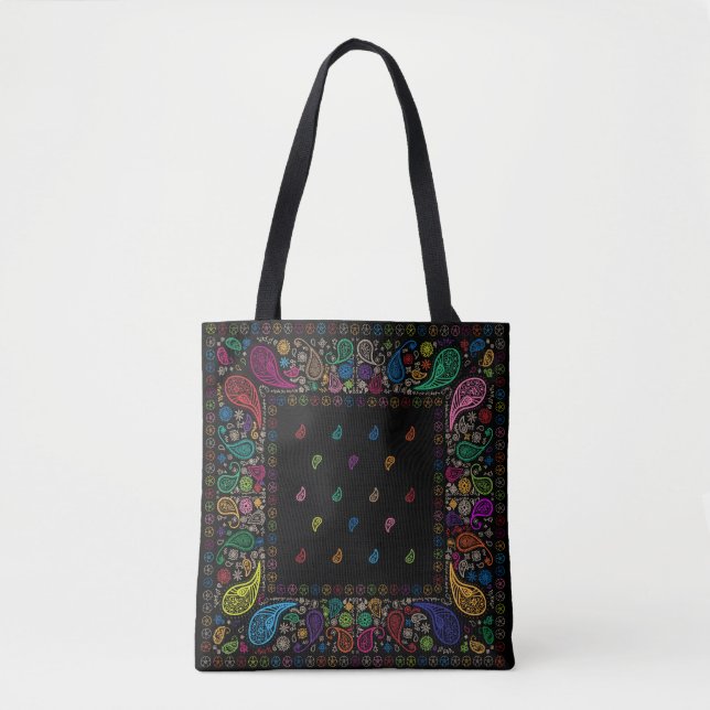 Tote Bag Hippie Paisley (Devant)