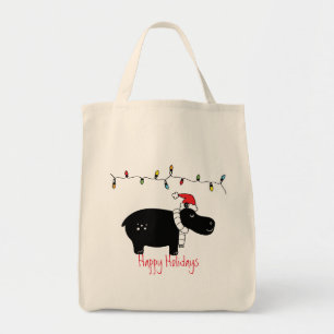 Tote Bag Hippo de Noël fantastique