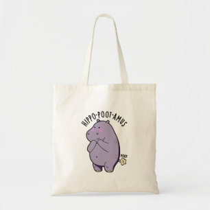 Tote Bag Hippo-poot-amus Drôle Farting Hippo Pun