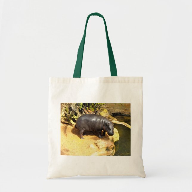 Tote Bag Hippo profitant du soleil de printemps (Devant)