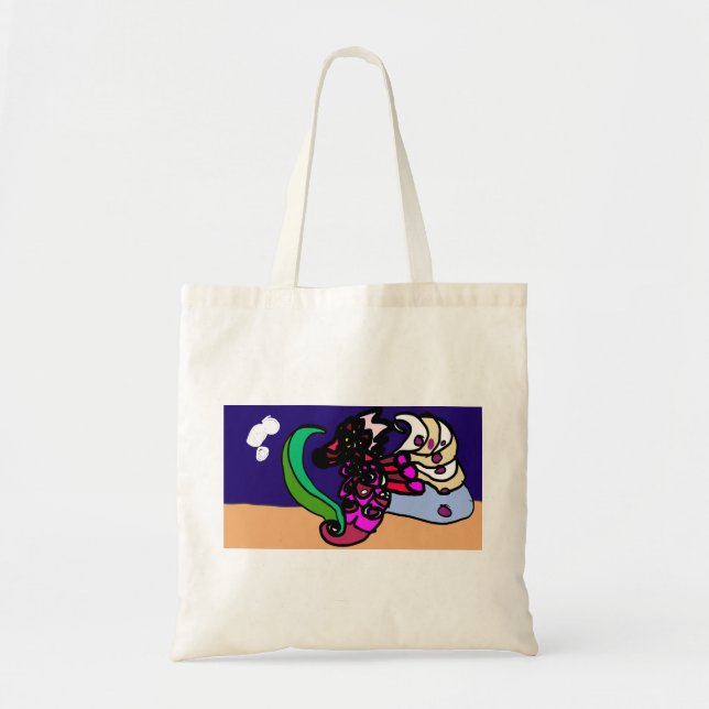 Tote Bag Hippocampe amusant (Devant)