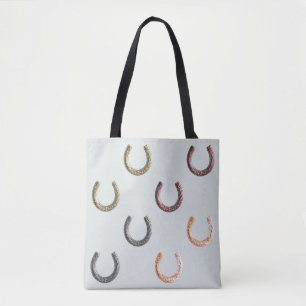 Tote Bag Hippodrome Motif équestre équitation réutilisable