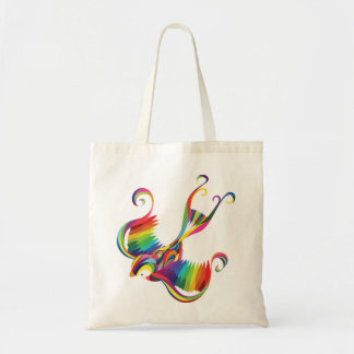 Tote Bag Hirondelle colorée Fourre-tout