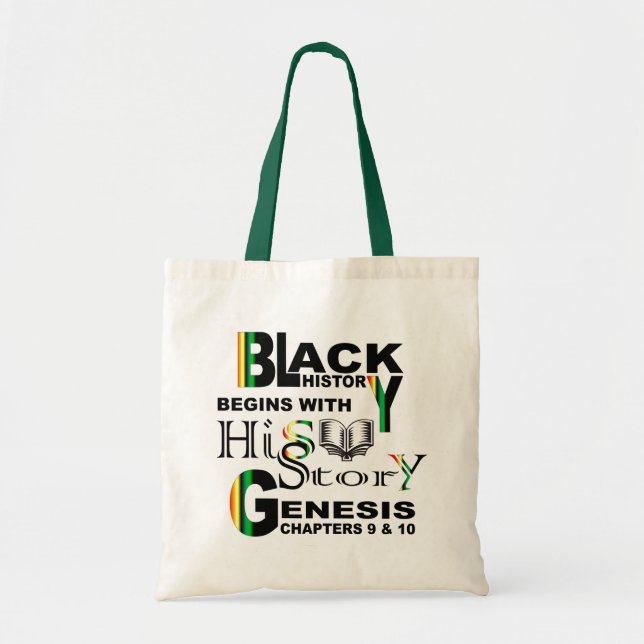 Tote Bag Histoire noire I Budget Fourre-tout I GrnStrap (Devant)