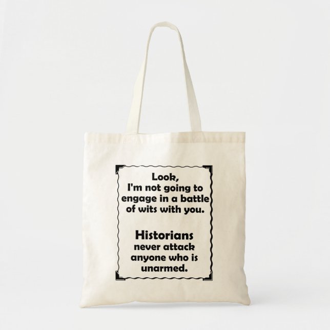 Tote Bag Historien de joute d'esprit (Devant)