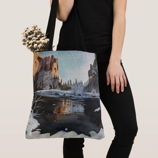 Tote Bag Hiver à Yosemite, par Gary Poling (De près)