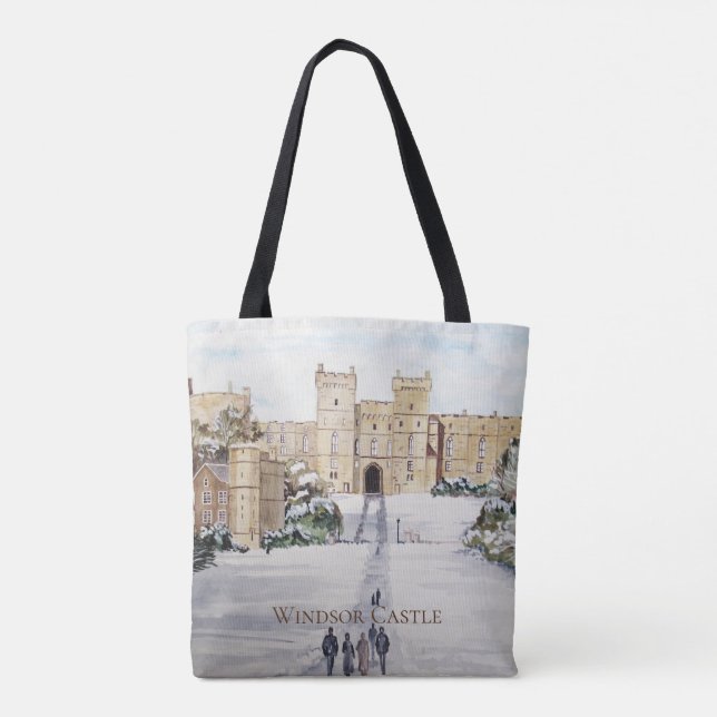 Tote Bag Hiver au château de Windsor par Farida Greenfield (Dos)