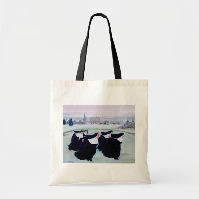 Tote Bag Hiver au couvent (Devant)