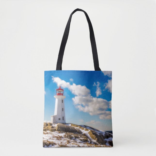 Tote Bag Hiver du phare | en crique de Peggy, la (Devant)