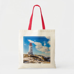 Tote Bag Hiver du phare en crique de Peggy, la