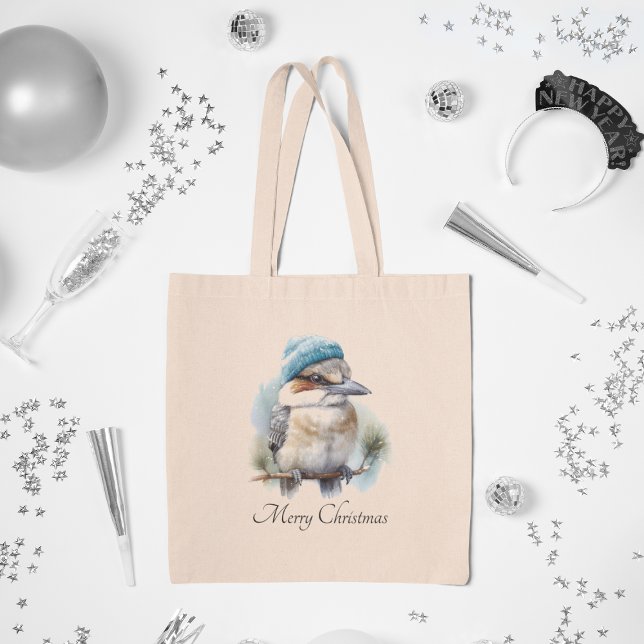 Tote Bag Hiver Kookaburra voeux, personnalisé (Créateur téléchargé)