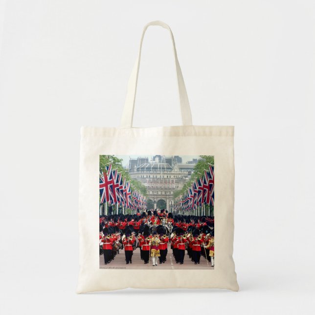 Tote Bag HM Queen Elizabeth Trooping de la Couleur Londres (Devant)