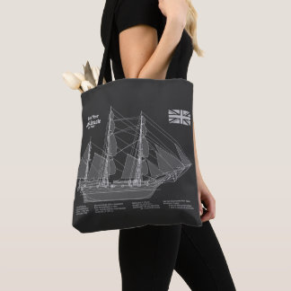 Tote Bag HMS Beagle - Grand navire - Modèle de livraison PB