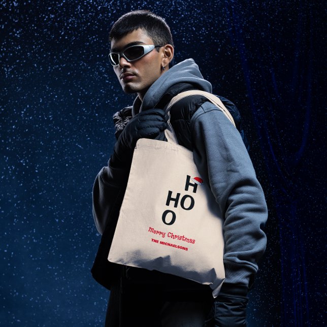 Tote Bag Ho Ho Ho : Joyeux Noël (Créateur téléchargé)