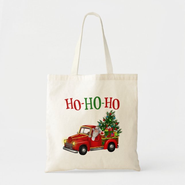 Tote Bag Ho Ho Ho Père Noël Christmas Fourre-tout (Devant)