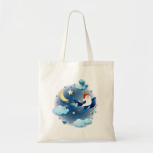 Tote Bag Ho ho ! Père Noël dans l'avion