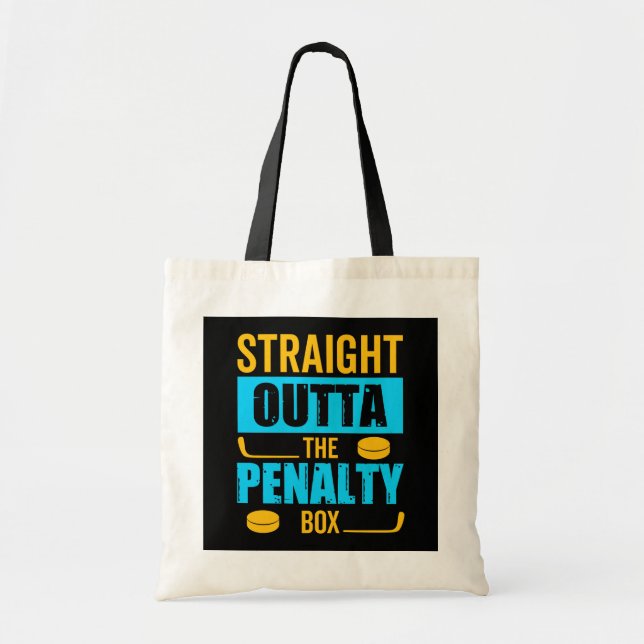 Tote Bag Hockey boîte de pénalité (Devant)