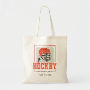 Tote Bag Hockey Casque Joueur Vintage Entraîneur De Jeu Ou