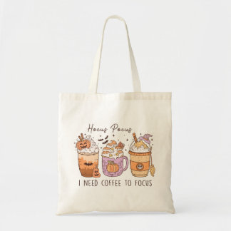 Tote Bag HocosPocus/Witch/Halloween/Amateur de café Personn
