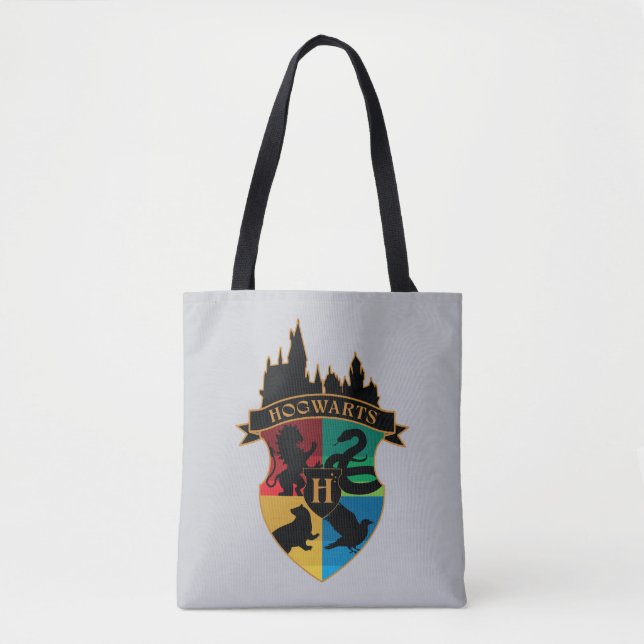 Tote Bag HoGWARTS™ Castle Crest House Insigne de fierté (Devant)