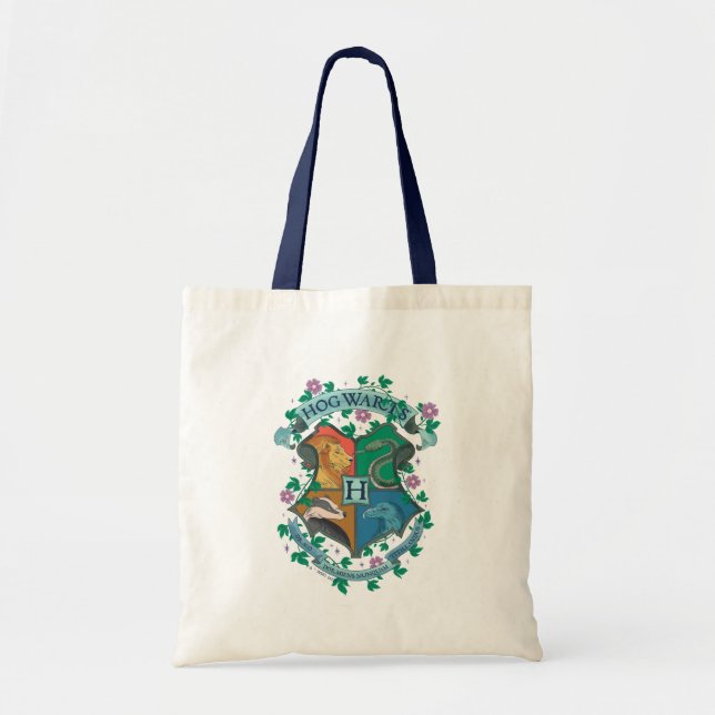 Tote Bag HOGWARTS™ Floral Crest (Devant)