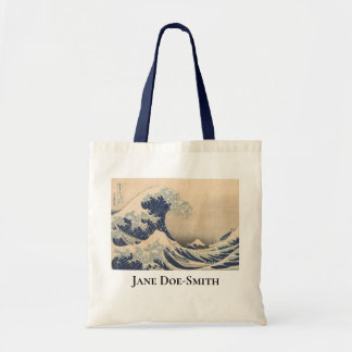 Tote Bag Hokusai personnalisé Grande vague