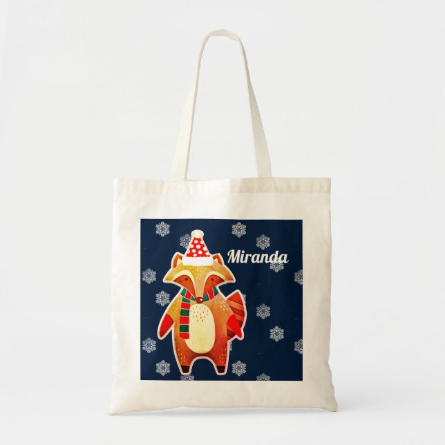 Tote Bag Holiday Raccoon (Devant)