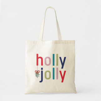 Tote Bag Holly Jolly Christmas