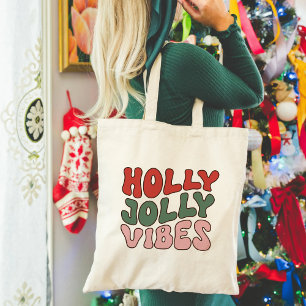 Tote Bag Holly Jolly Vibes   Noël super