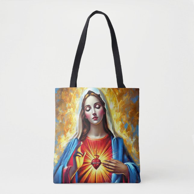 Tote Bag Holly Mary Maria Madonna Mariana Virgin Mary (Devant)