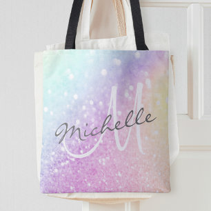 Tote Bag Holographe de Parties scintillant glamour Monogram