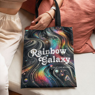 Tote Bag Holographique Parties scintillant arc-en-ciel les