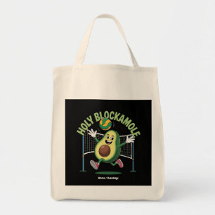 Tote Bag Holy Blockamole Cute Funny Volleyball Avocado Joue