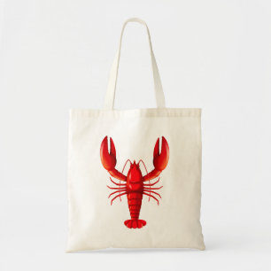 Tote Bag Homard rouge d'isolement