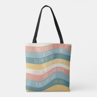 Tote Bag Homeschool Tamara L. Chilver Citation Vague Rétro