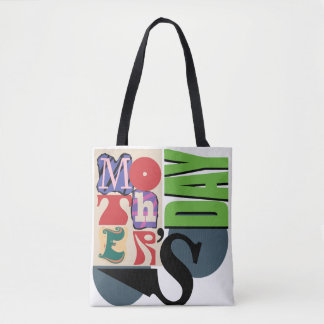 Tote Bag Hommage à la typographie branchée : Fête des mères