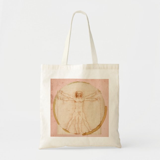 Tote Bag Homme de Vinci-Café de Leonardo DA (Devant)