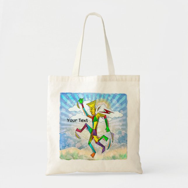 Tote Bag Homme en course (Devant)
