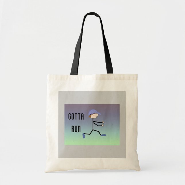 Tote Bag Homme en course (Devant)