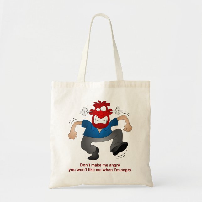 Tote Bag Homme fâché (Devant)