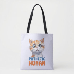 Tote Bag Homme pathétique - Design de chat Sarcastique