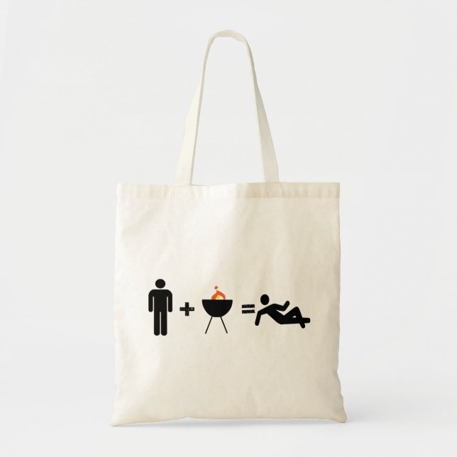 Tote Bag homme plus des égaux de BBQ effrayants (Devant)