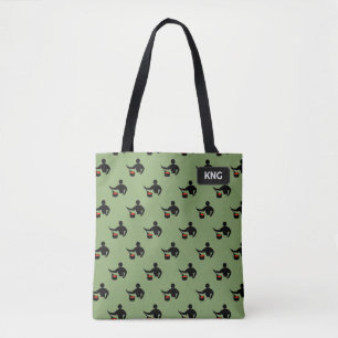 Tote Bag Homme qui cuisine - Préparation alimentaire - init