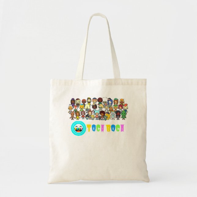 Tote Bag Hommes Femmes Manga Toca Boca Anime Drôle Hommes V (Devant)