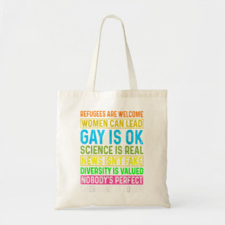 Tote Bag Hommes Femmes Réfugiées Bienvenue Les Femmes Peuve