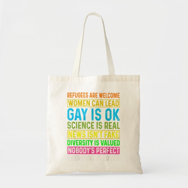 Tote Bag Hommes Femmes Réfugiées Bienvenue Les Femmes Peuve (Devant)