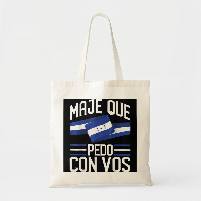Tote Bag Honduras Drapeau Catracho Pride Maje Que Pedo Con  (Devant)
