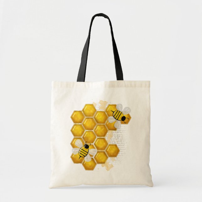 Tote Bag Honey Comb 3D Whimsey (Devant)