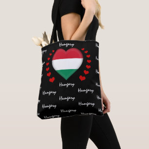 Tote Bag Hongrie Drapeau et coeur Hongrois Mode / sport